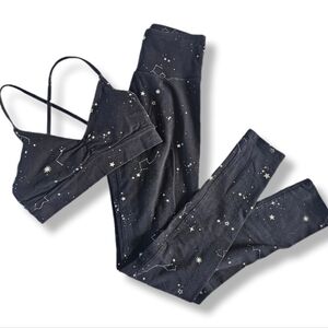 2 Piece Set Size S-M Celestial Workout Athletic Athleisure Loungewear Sporty